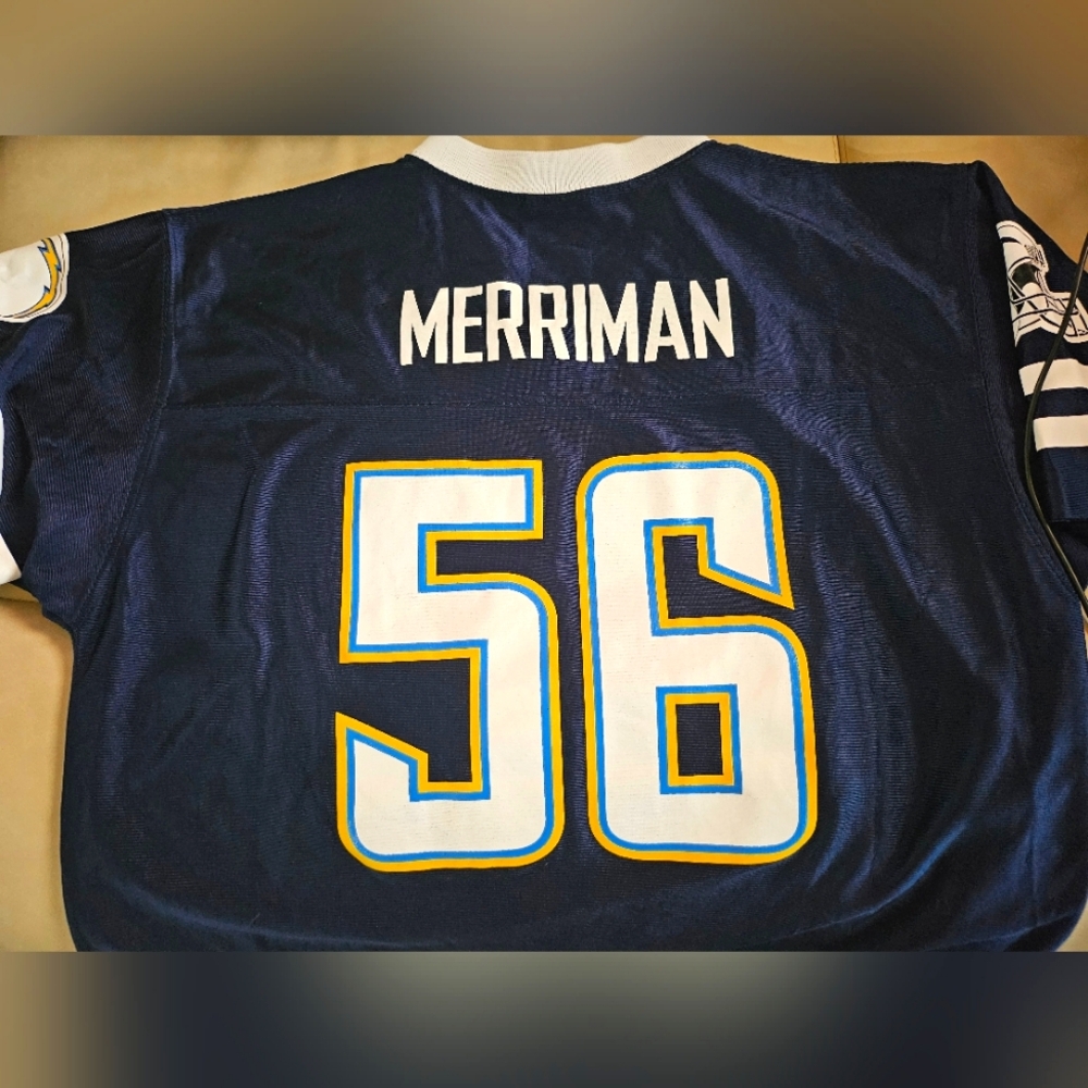 Chargers Vintage Merriman Replica Jersey XL Tee Short Sleeve Official NFL